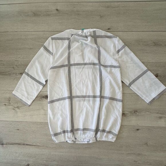 41 Hawthorn Juanis Pleat Detail Gathering Hem Blouse White STITCH FIX XS NWT - Picture 11 of 11